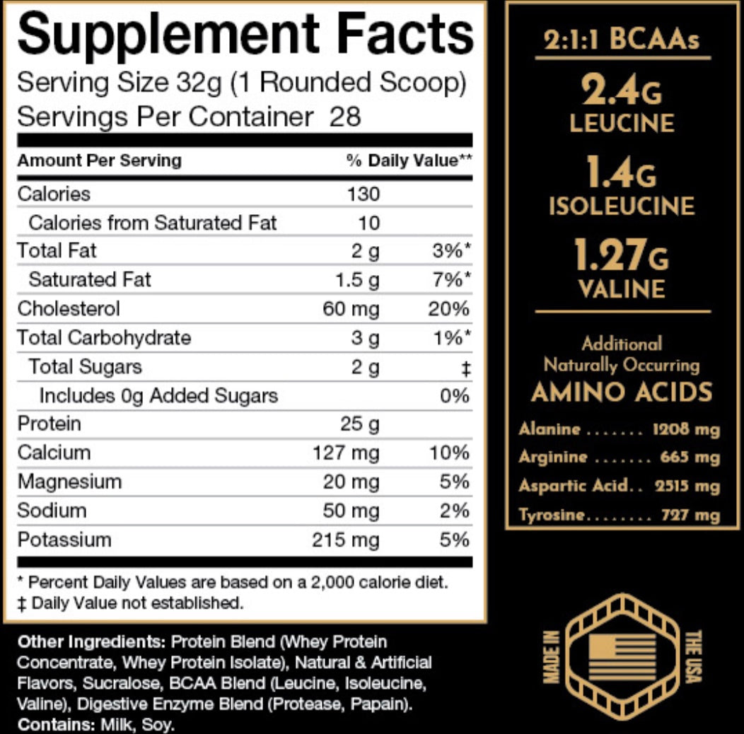 Vanilla Whey Protein-2lbs